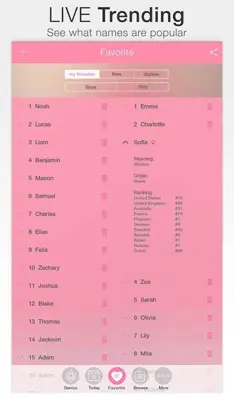 Baby Names Genius android App screenshot 0